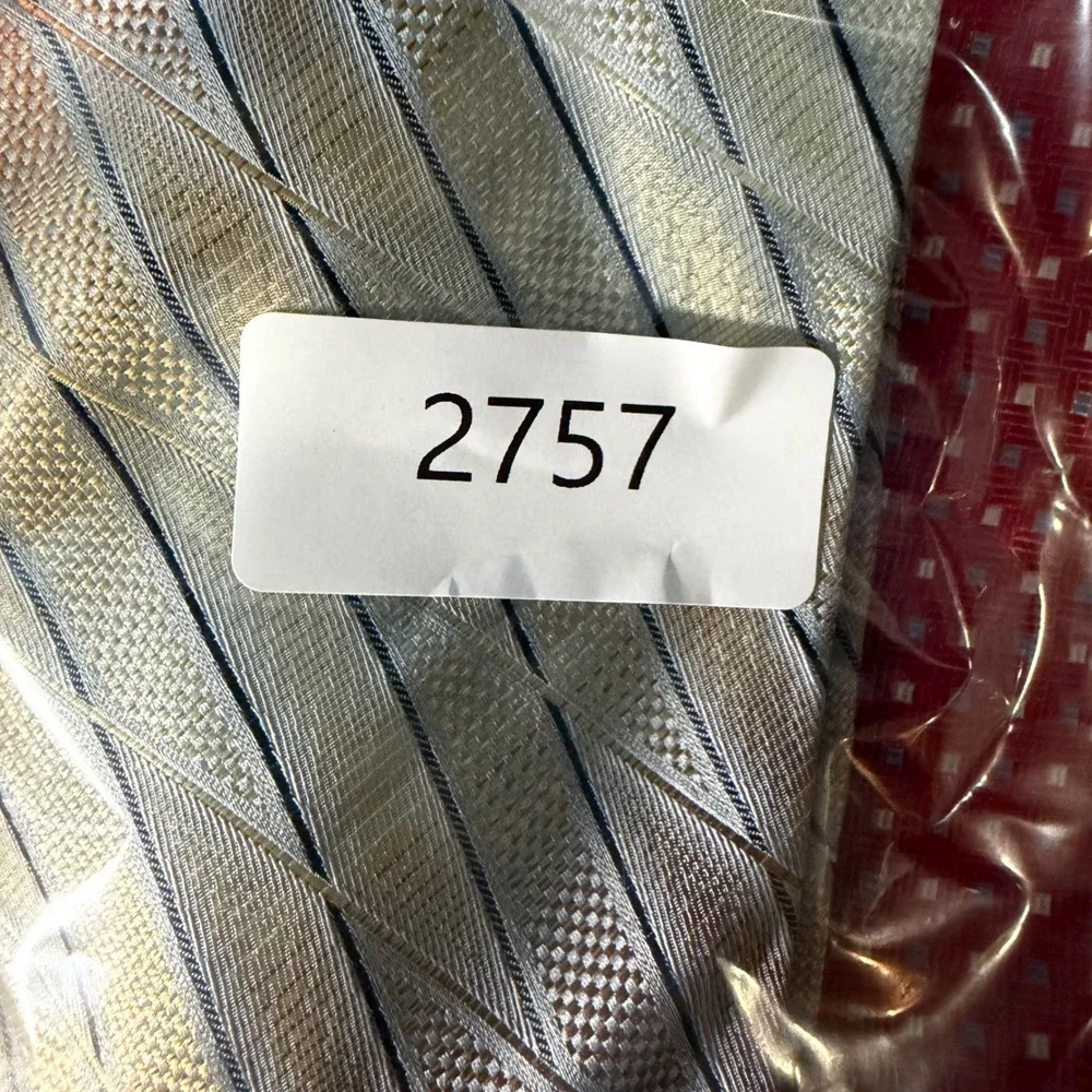 Roberto Villini Necktie Mens‎ 59x3.75 Gold Bronze Silver Silk Geometric Couture